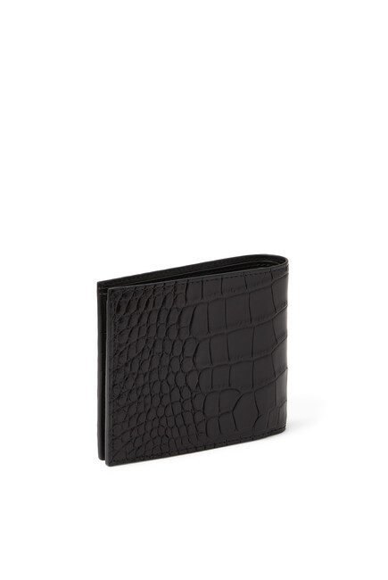 Bi-fold Alligator Leather Wallet